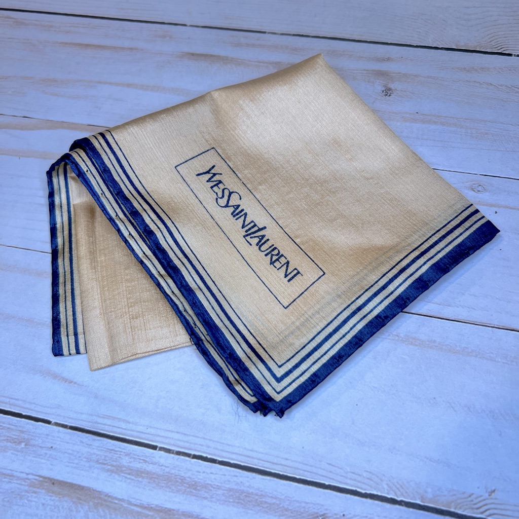 Vintage Ysl Silk Hankerchief